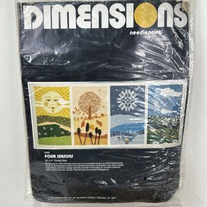 Dimensions Four Seasons Needlepoint Kit 2055 Summer Winter Fall Spring